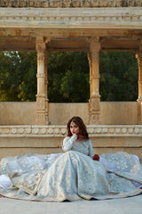 Mohsin Naveed Ranjha Zarlish Wedding Collection Unstitched 3 Pieces  ZWU23-19 Mahwari