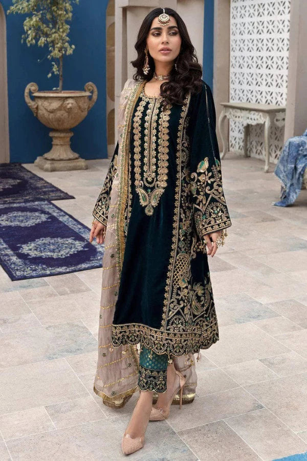Eman Adeel Makhmal Collection 3 Pc Unstitched MK-2