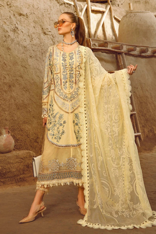 Voyage A Luxe by Maria.B Unstitched 3 Piece Luxury Eid Lawn Collection MB 12-A