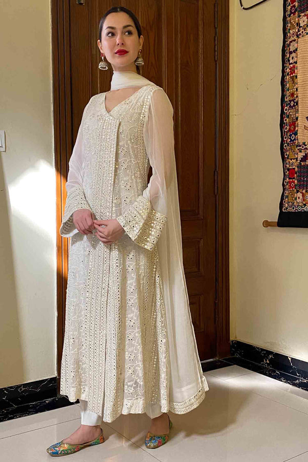 Hania Amir Rang-e-Haya Chiffon Embroidered Collection 3 Pieces Unstitched