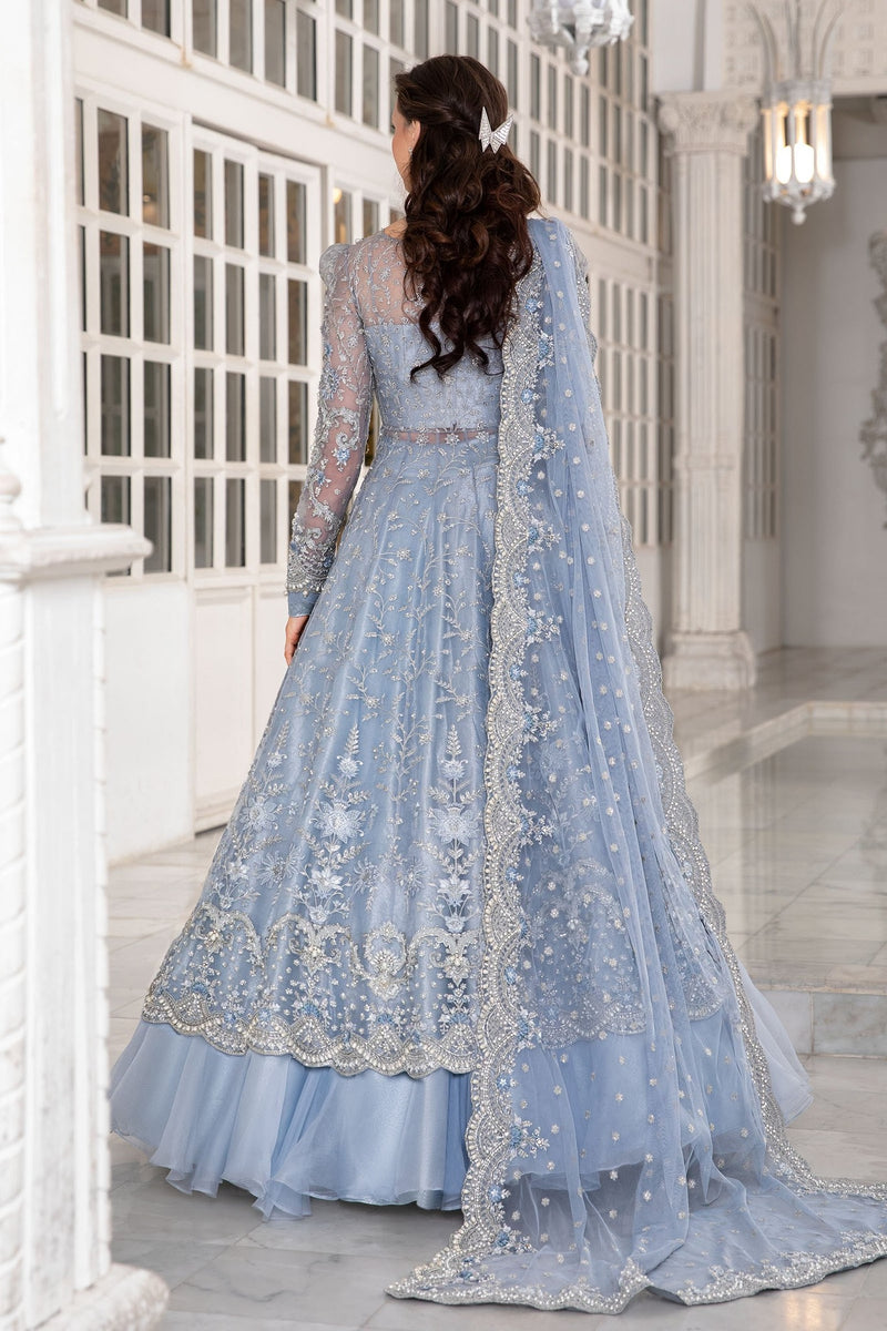 Maria.B Couture Ice Blue MC-041 3 Pieces Unstitched