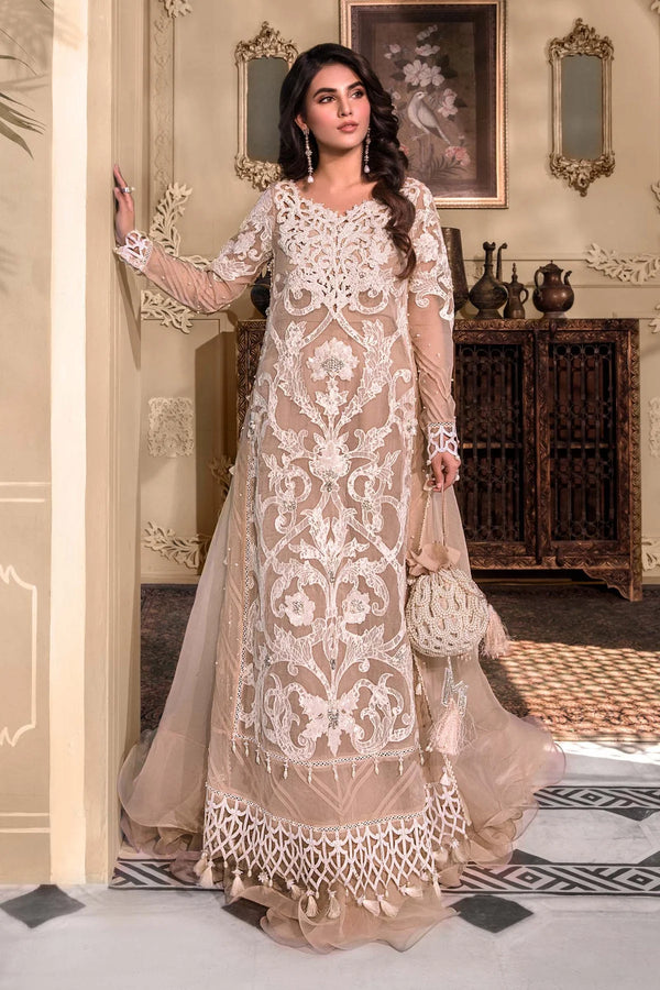 Maria.B Heritage Wedding Festive Unstitched 3 Pieces Mbroidered Luxury Formal Suit BD-2608
