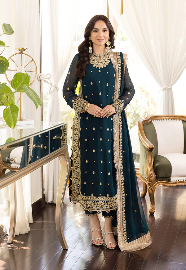 Meerub Collection By Asim Jofa 3 Pieces Unstitched Semi Pure Chiffon Festive Collection