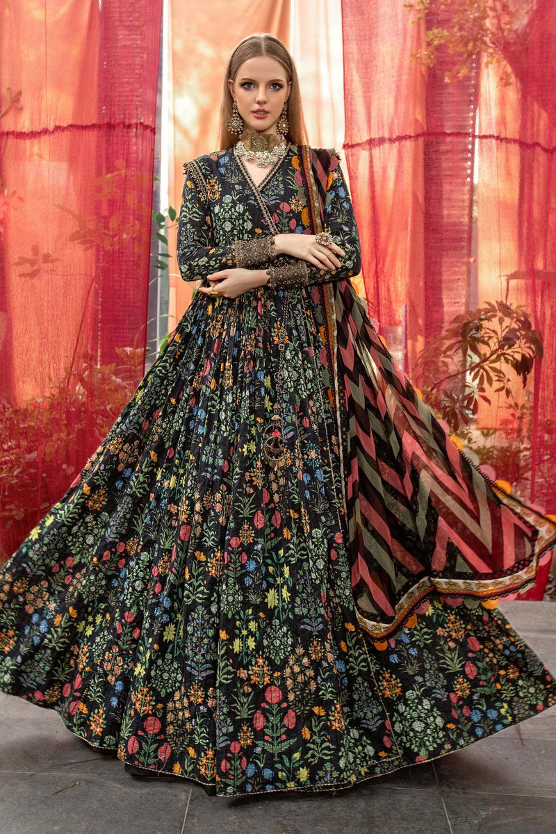 M Prints By Maria.B Embroidered Lawn Suits Unstitched 3 Piece MB23MPE 8B - Eid Collection