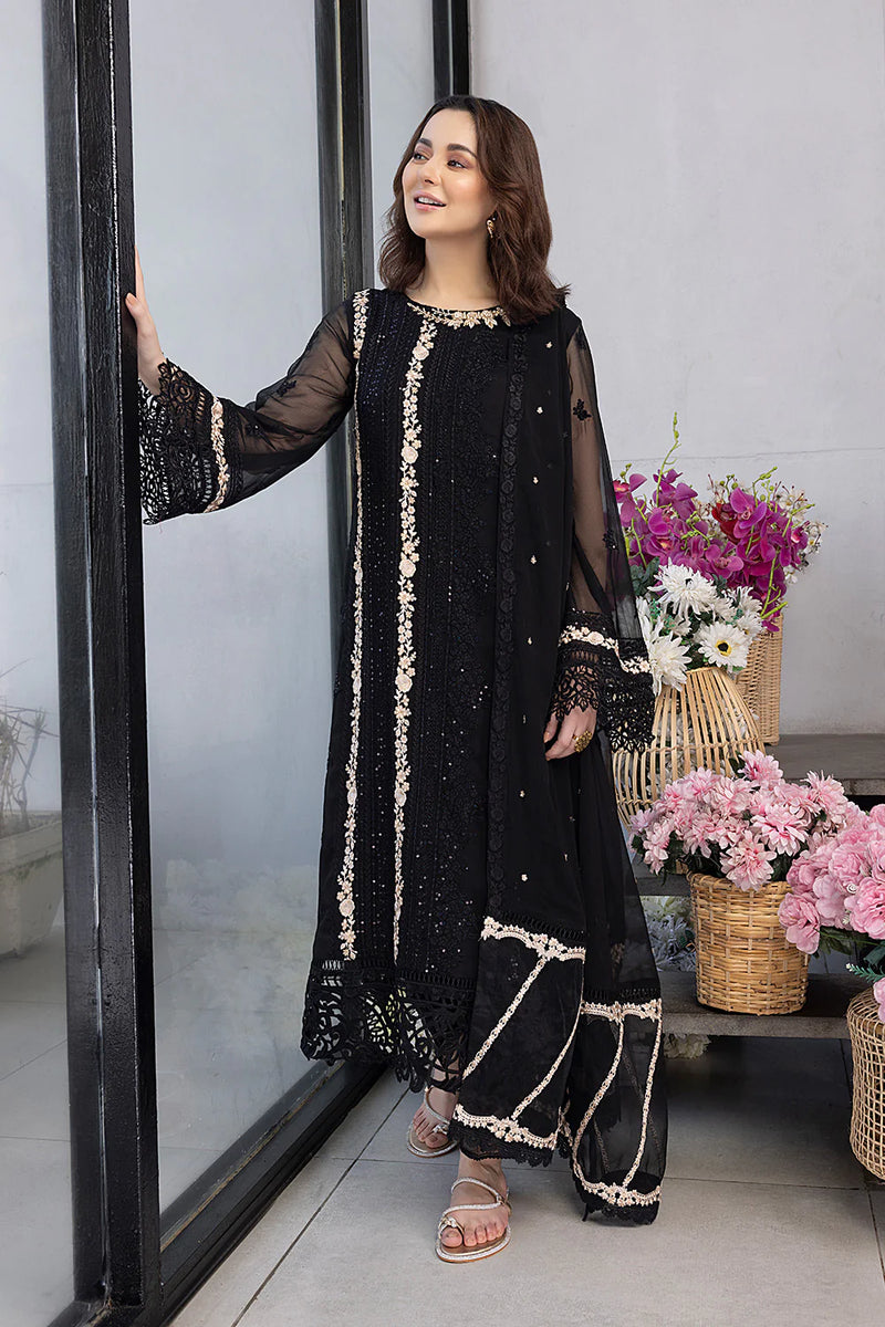 Azure Luxe Luxury Chiffon 3 Pieces Unstitched Formal Collection – Moon Spark