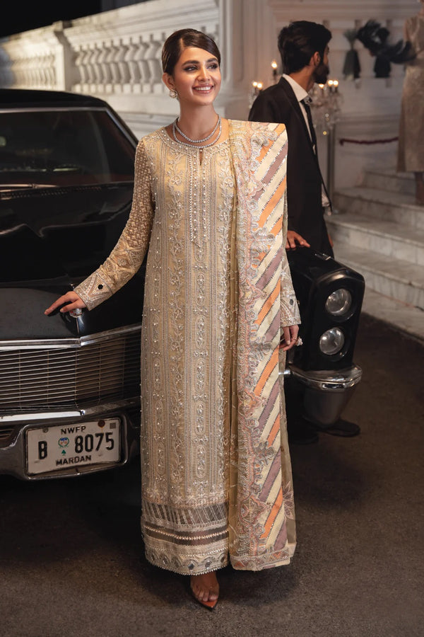 Iznik La Royale Luxury Formals Pure Chiffon Collection IRC-04 Agnes With Pure Bamber Chiffon Duppatta
