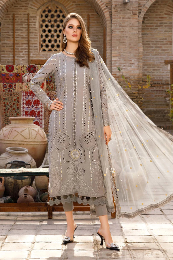 Maria.B Luxury Lawn Eid Collection BD-2304 Fully Sequence Embroidered 3 Pc Unstitched