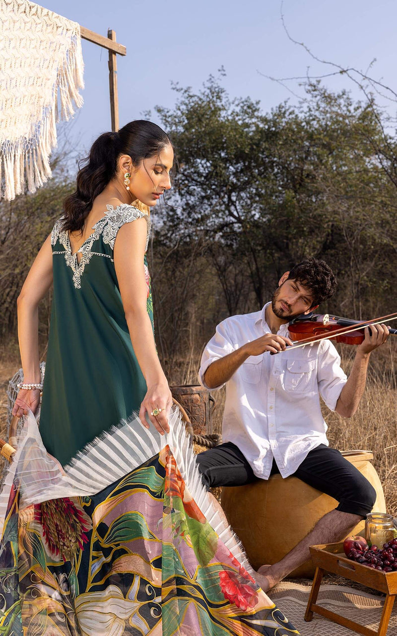 Aleyna By Asifa & Nabeel Embroidered Lawn Suits Unstitched 3 Piece ASL-02 Gardenia - Summer Collection