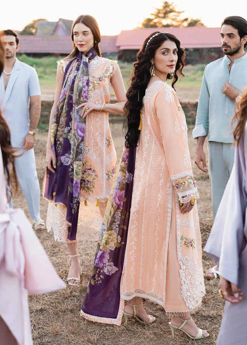 Lawana by Mushq Embroidered Lawn Suits Unstitched 3 Piece MSL-23-16 Fah - Spring Summer Collection