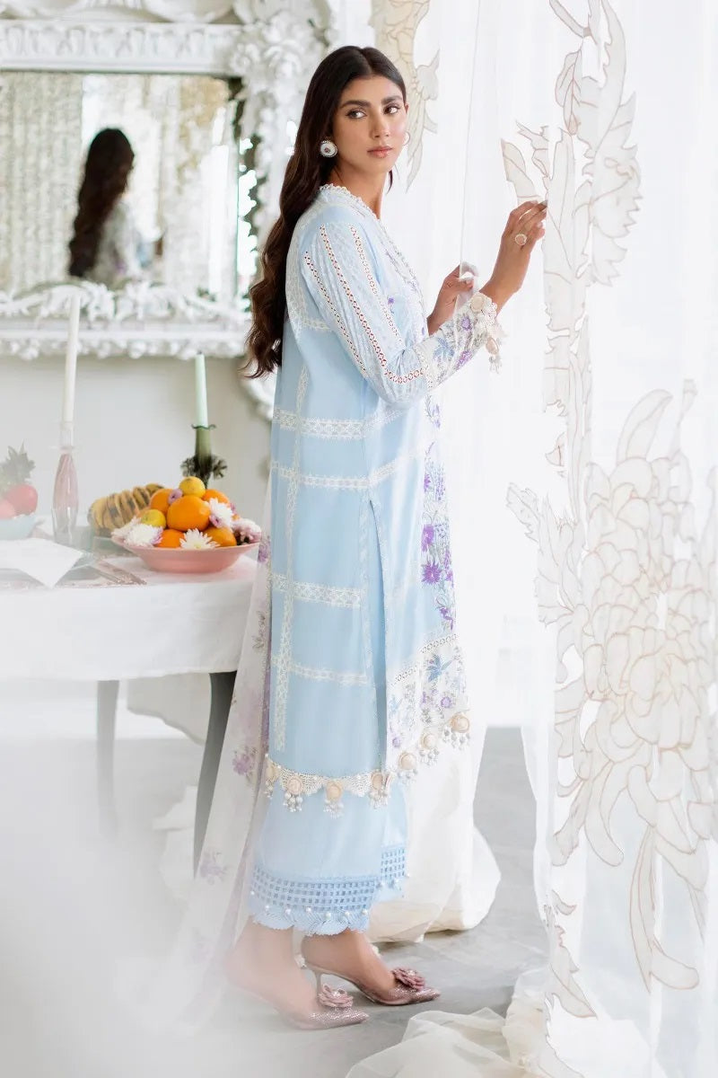 Sana Safinaz Spring Luxury Lawn Eid Collection 2023 – SS 018-A 3 Pieces Unstitched